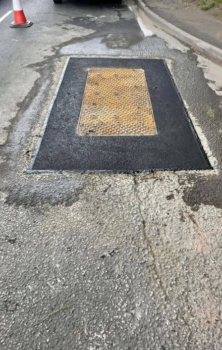 Completed chamber cover set in new surfacing