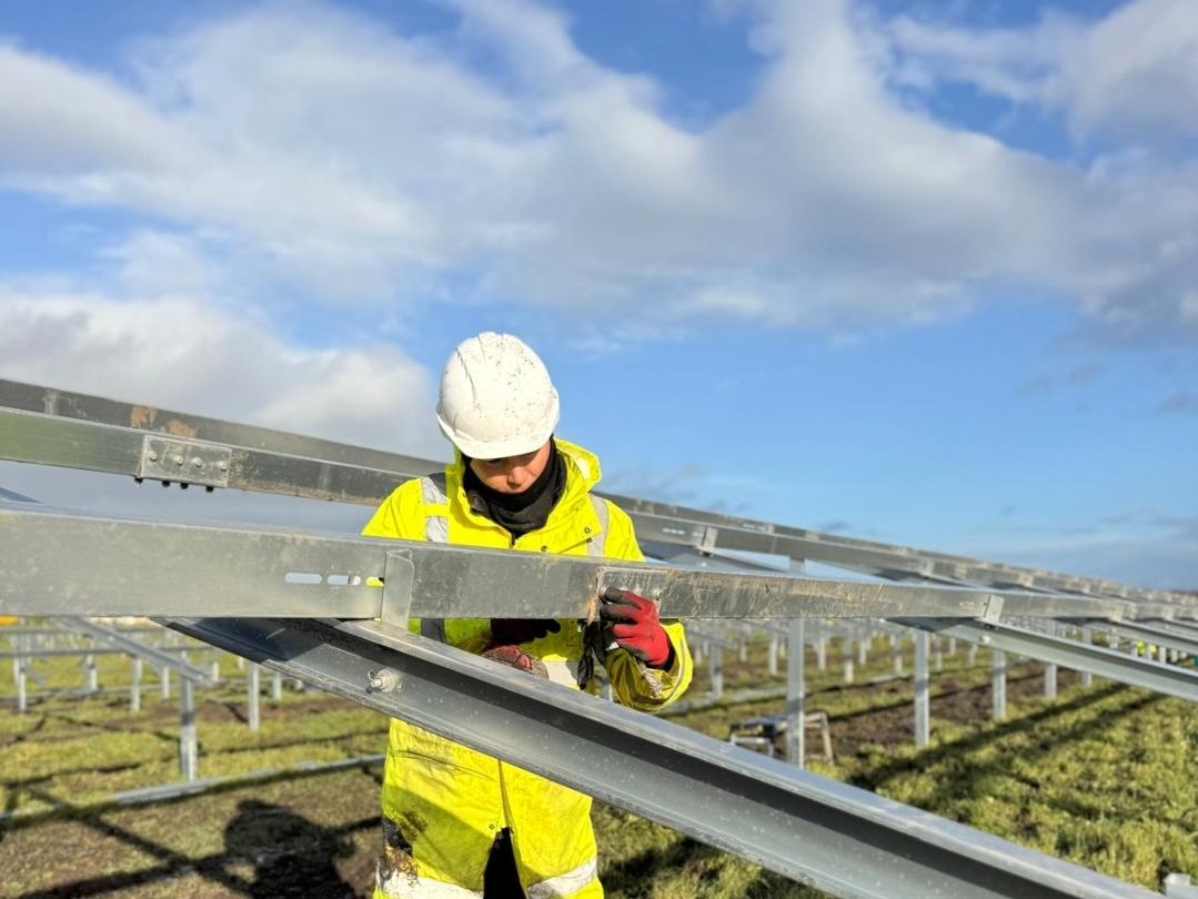 Operative installing solar mounting frames